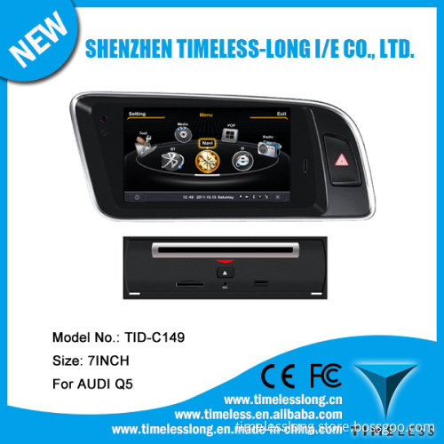 Car Radio for Audi Q5 with Phonebook iPod RDS Bt 3G WiFi A8 Chipset CPU 1g MHz RAM 512MB 4G Memory S100